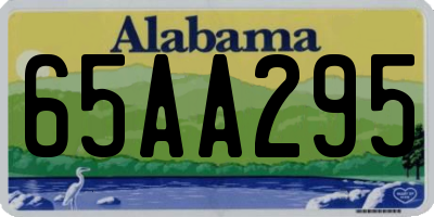 AL license plate 65AA295