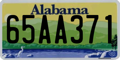 AL license plate 65AA371
