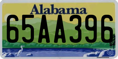 AL license plate 65AA396