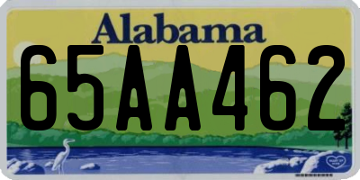 AL license plate 65AA462