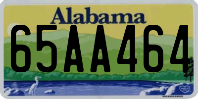 AL license plate 65AA464