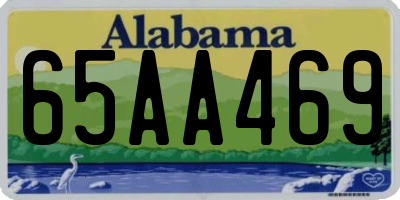 AL license plate 65AA469