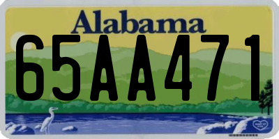 AL license plate 65AA471