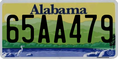 AL license plate 65AA479