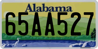 AL license plate 65AA527