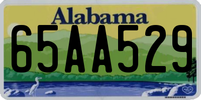 AL license plate 65AA529