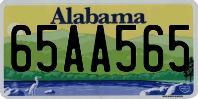 AL license plate 65AA565
