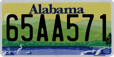 AL license plate 65AA571