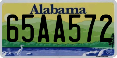 AL license plate 65AA572