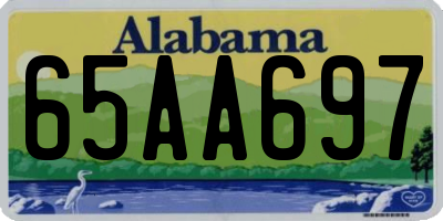 AL license plate 65AA697