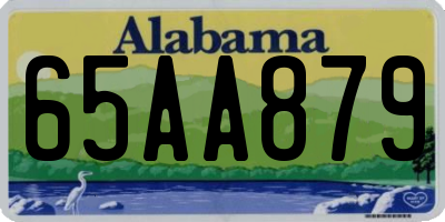 AL license plate 65AA879