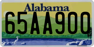 AL license plate 65AA900