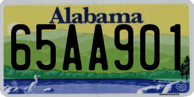 AL license plate 65AA901