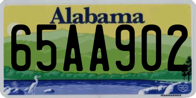 AL license plate 65AA902
