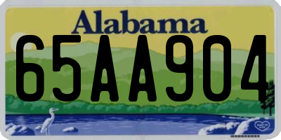 AL license plate 65AA904
