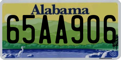 AL license plate 65AA906