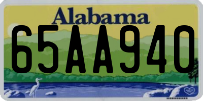 AL license plate 65AA940