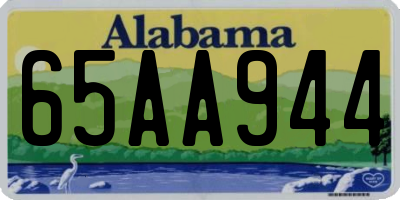 AL license plate 65AA944