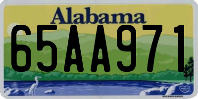 AL license plate 65AA971