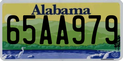 AL license plate 65AA979