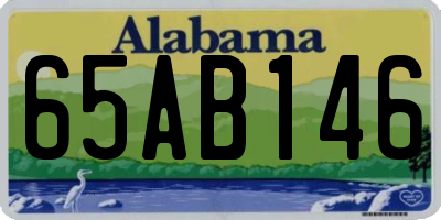 AL license plate 65AB146