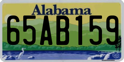 AL license plate 65AB159