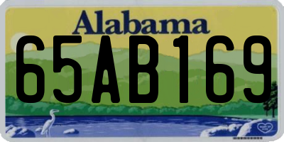 AL license plate 65AB169