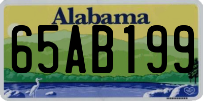 AL license plate 65AB199