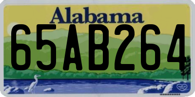 AL license plate 65AB264