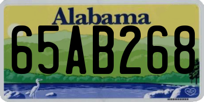 AL license plate 65AB268