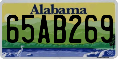 AL license plate 65AB269