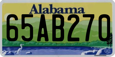 AL license plate 65AB270