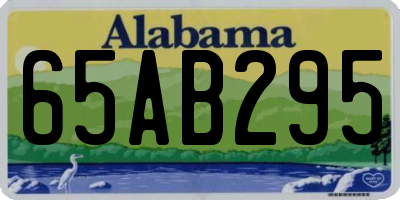 AL license plate 65AB295