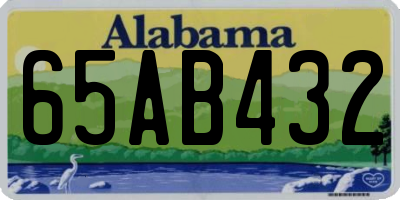 AL license plate 65AB432