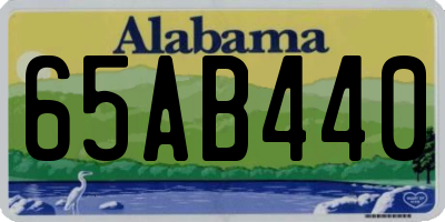 AL license plate 65AB440