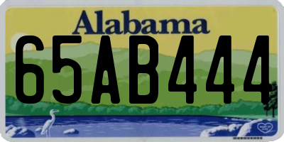 AL license plate 65AB444