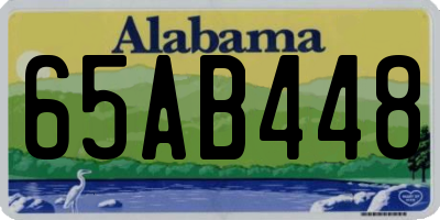 AL license plate 65AB448