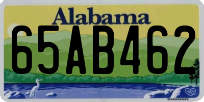 AL license plate 65AB462