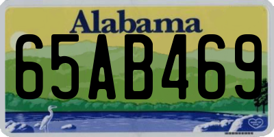 AL license plate 65AB469