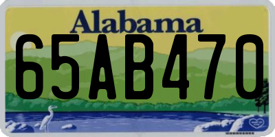 AL license plate 65AB470