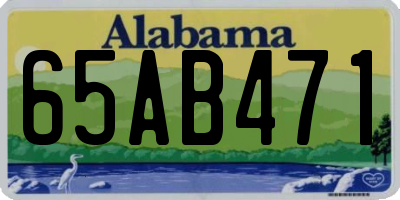 AL license plate 65AB471