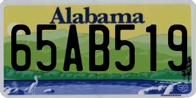 AL license plate 65AB519
