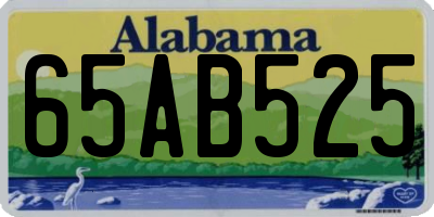AL license plate 65AB525