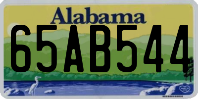 AL license plate 65AB544
