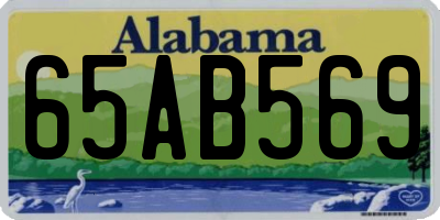AL license plate 65AB569