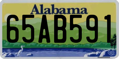 AL license plate 65AB591
