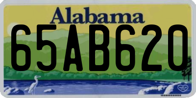AL license plate 65AB620