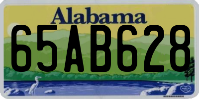 AL license plate 65AB628