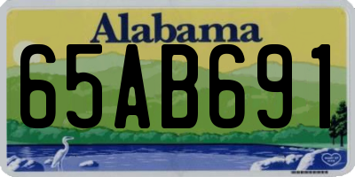 AL license plate 65AB691