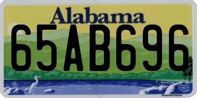 AL license plate 65AB696